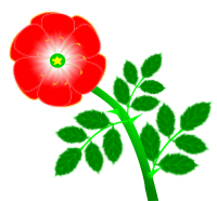 Stylized Wild Rose