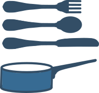 Couverts et casserole