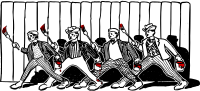 Men Paint The Town Red