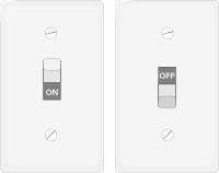 Labeled Wall Switches