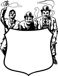 Three Smoking Men Frame