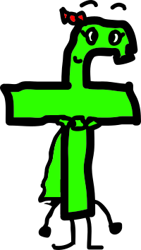 Little Green F badly drawn