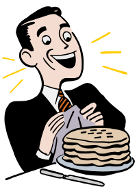 Man Eating Pancakes - Colour Remix