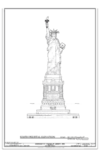 South Pedestal Elevation - Statue of Liberty