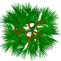 Simple Tree in Top View