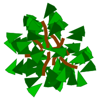 Simple Tree in Top View