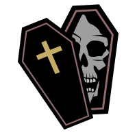 Coffin and a Skull - Colour Remix