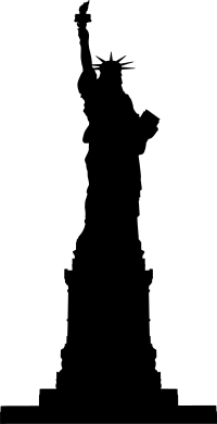 Statue Of Liberty Line Art High Detail Silhouette