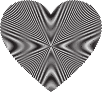 Concentric Heart Lines