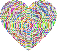 Concentric Heart Lines Polyprismatic