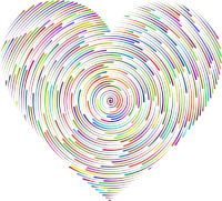 Concentric Heart Lines Polyprismatic II