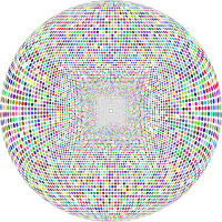 Colorful Circles Sphere