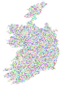 Ireland Love And Peace Colorful