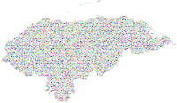 Honduras Love And Peace Colorful