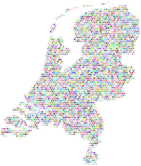 Netherlands Love And Peace Colorful