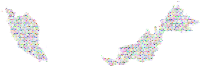 Malaysia Love And Peace Colorful