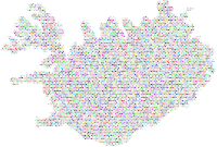 Iceland Love And Peace Colorful