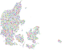 Denmark Love And Peace Colorful
