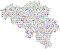 Belgium Love And Peace Colorful