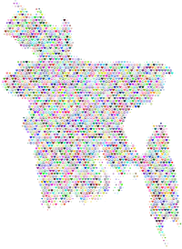 Bangladesh Love And Peace Colorful