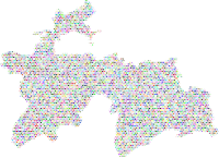 Tajikistan Love And Peace Colorful