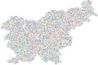 Slovenia Love And Peace Colorful