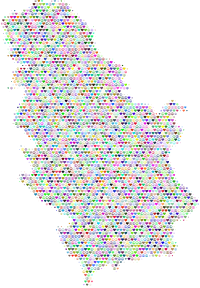 Serbia Love And Peace Colorful