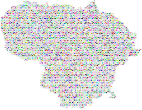 Lithuania Love And Peace Colorful