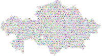 Kazakhstan Love And Peace Colorful