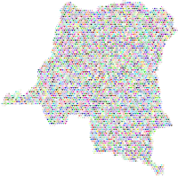 Democratic Republic Of The Congo Love And Peace Colorful