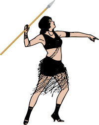 Odd Lady With Spear