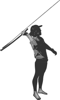 Male Spear Thrower With Legs