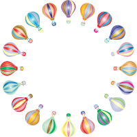 Hot Air Balloon By Karen Arnold Frame Prismatic