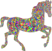 Horse Low Poly 3D Polyprismatic