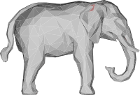 Elephant 3D Profile