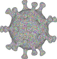 Coronavirus 3D Colorful