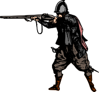 Musketman Aiming - Colour