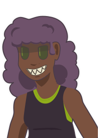 Punky latina in a tank top