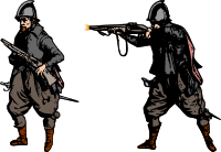 Firing Musket