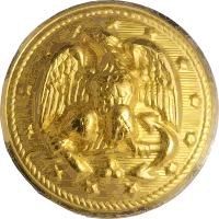 US Navy brass uniform button