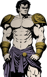 Muscular Fantasy Warrior - Colour Remix