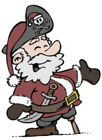 Santa Pirate - Isolated