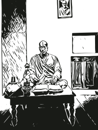 Yogi statue 