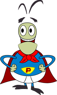 Pulgoman (spanish fleaman) FRONTAL VIEW