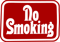 Retro No Smoking Sign