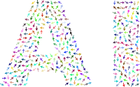 AI Typography Arrows Colorful
