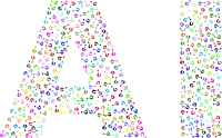 AI Typography Question Marks Colorful