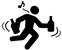 Public Drunk Pictogram