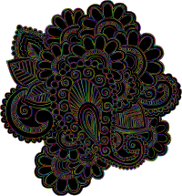 Henna Tattoo Revised Line Art Polyprismatic