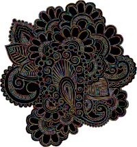 Henna Tattoo Revised Line Art Prismatic